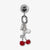 Adhesive Phone Hooks with Charms - Red Cherry