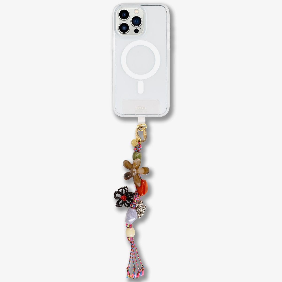Phone Charms with Universal Tab - Amber Blossom