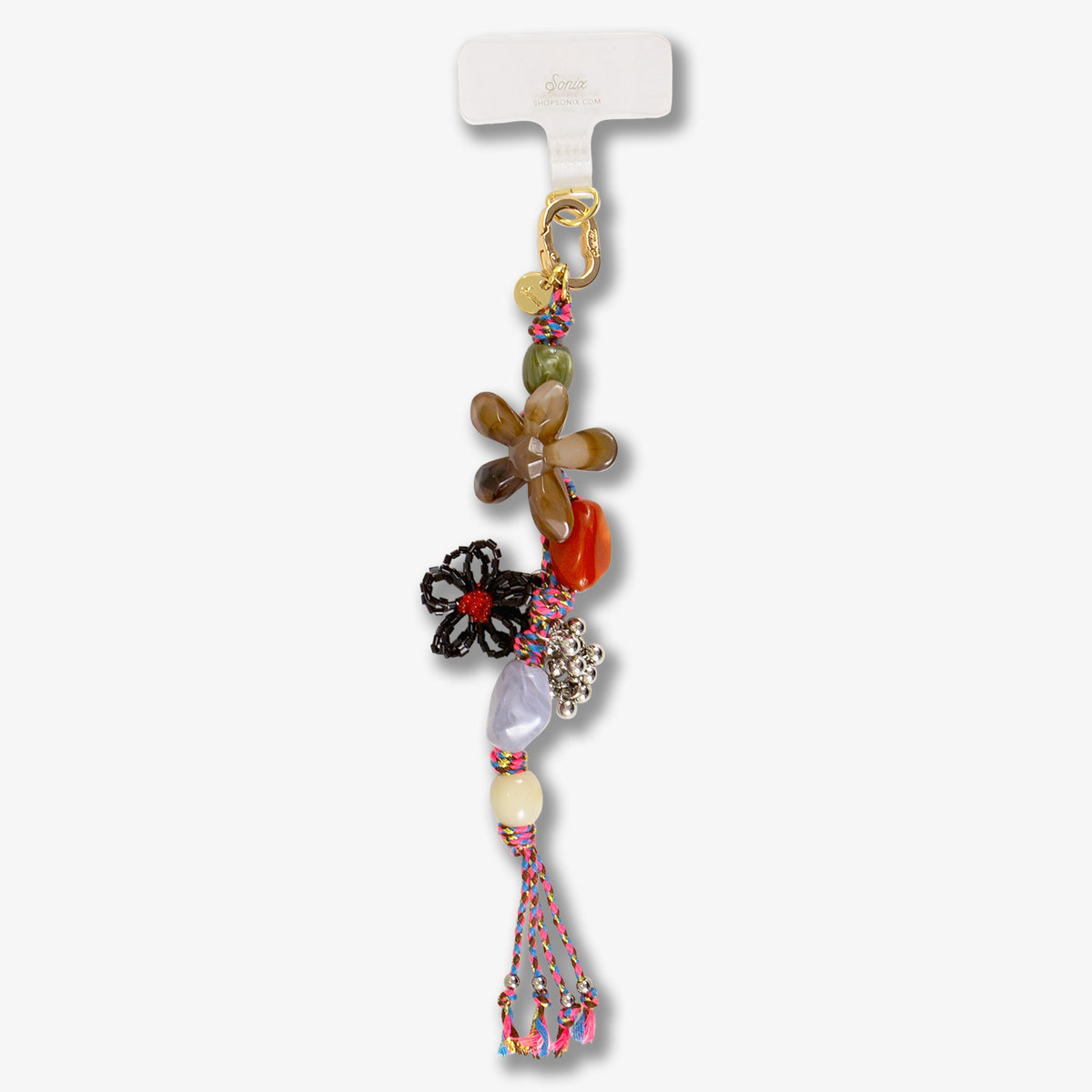 Phone Charms with Universal Tab - Amber Blossom