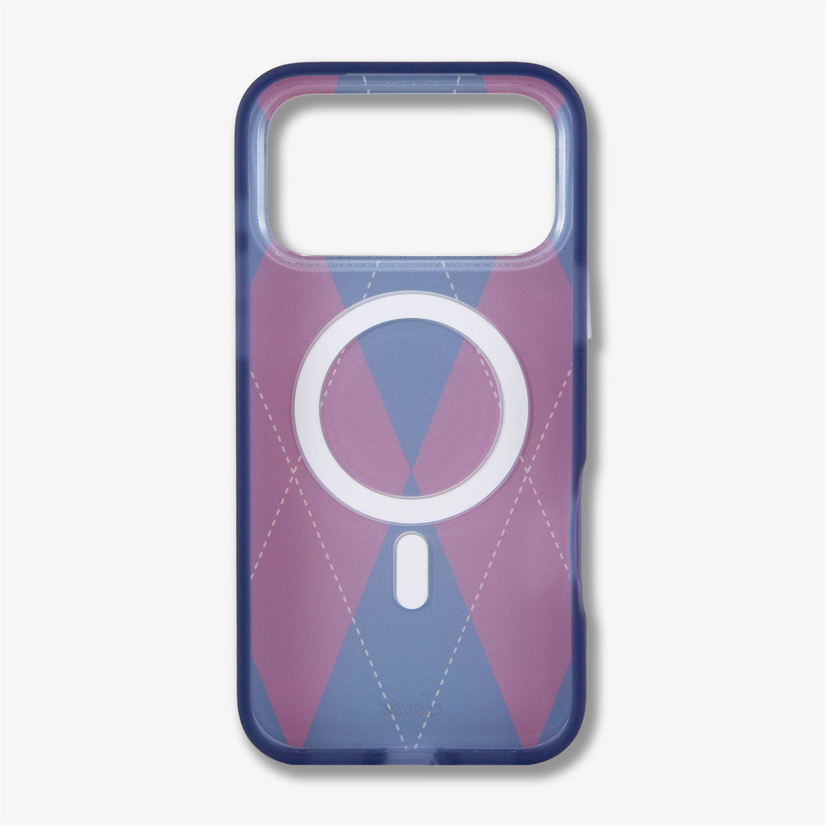 Argyle Red / Blue MagSafe® Compatible iPhone Case