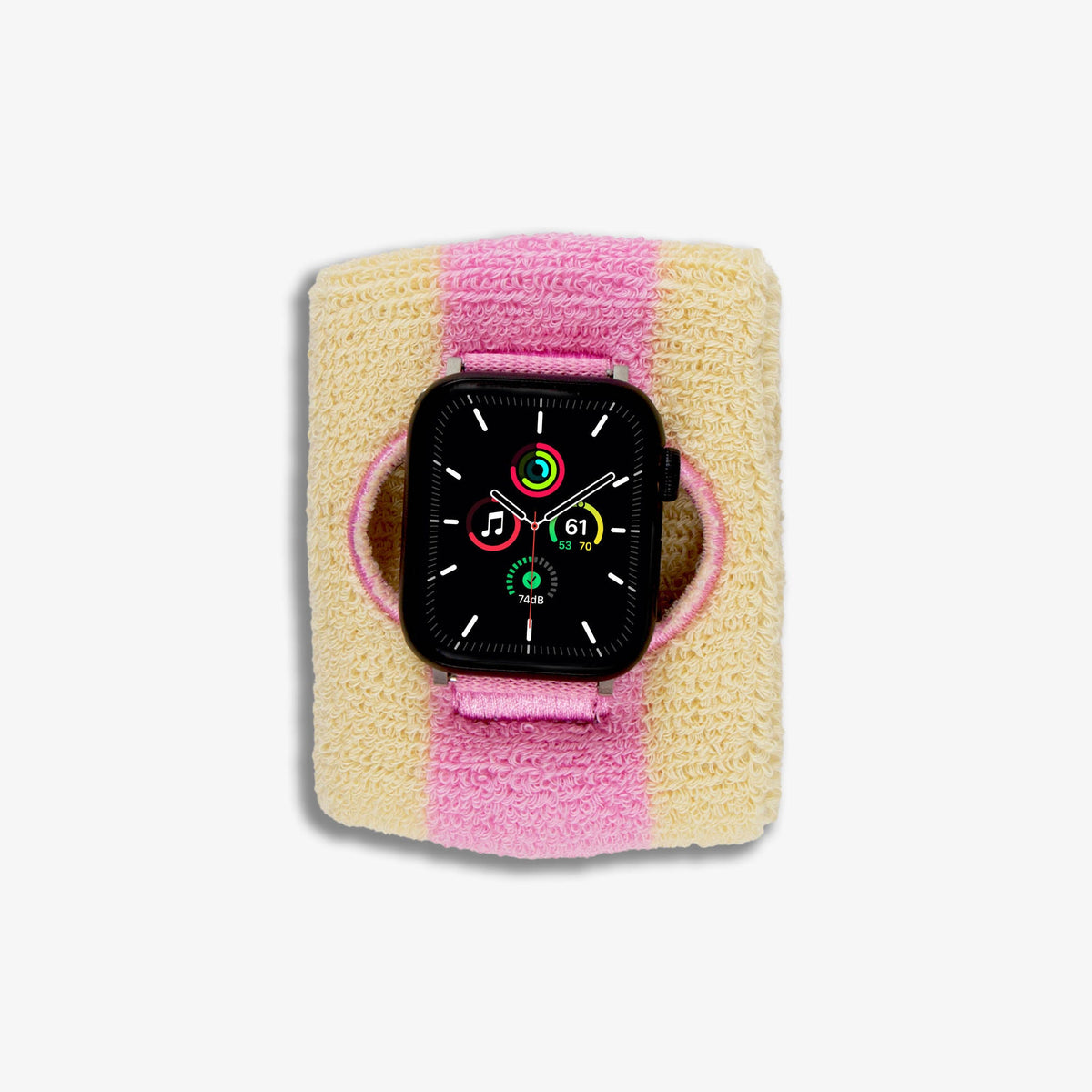 Apple Watch® Sportband - Baby Pink Stripe
