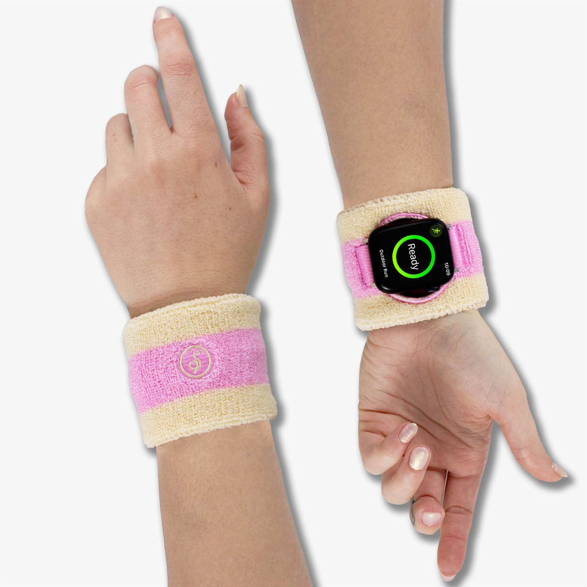 Apple Watch® Sportband - Baby Pink Stripe