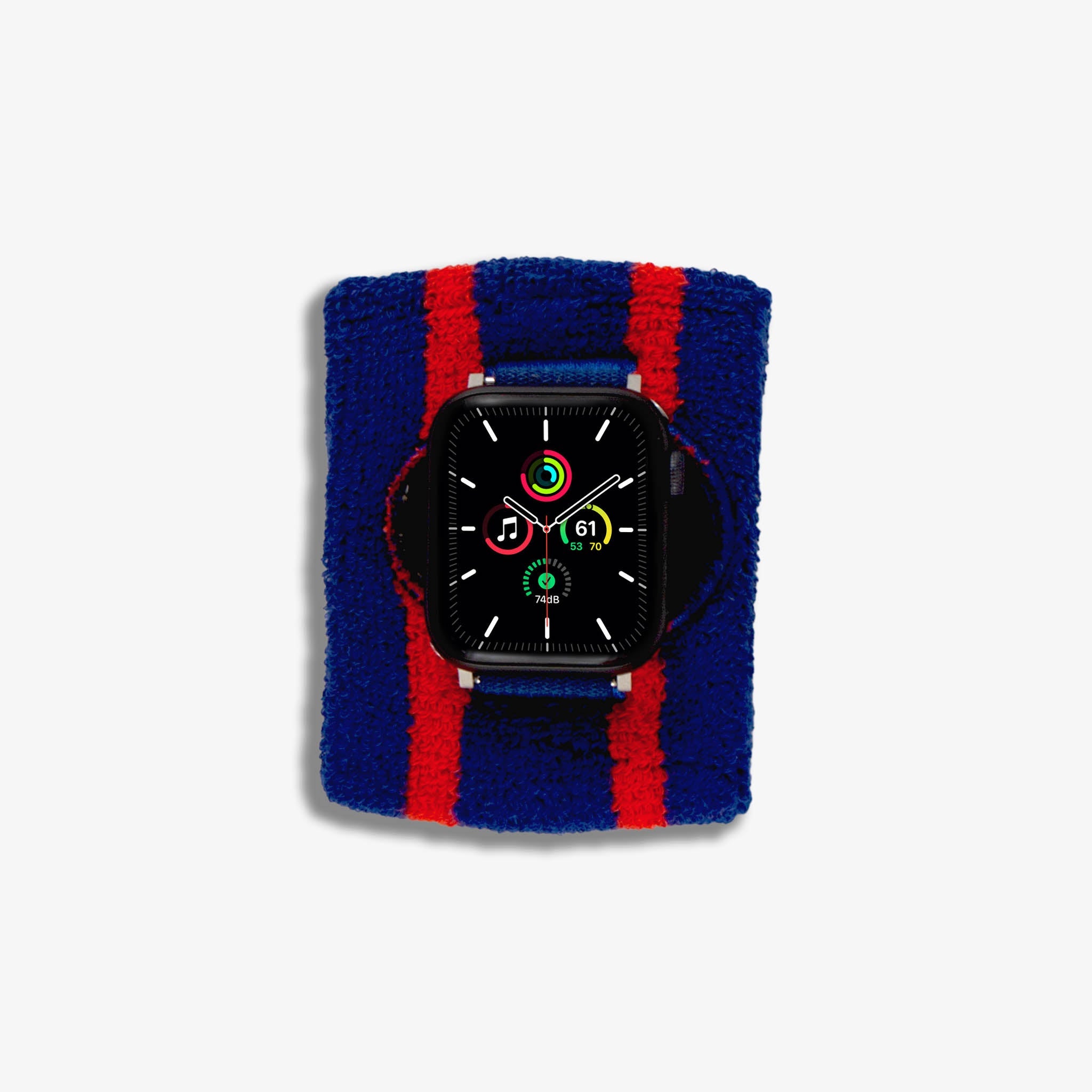 Apple Watch® Sportband - Blue / Red Stripe