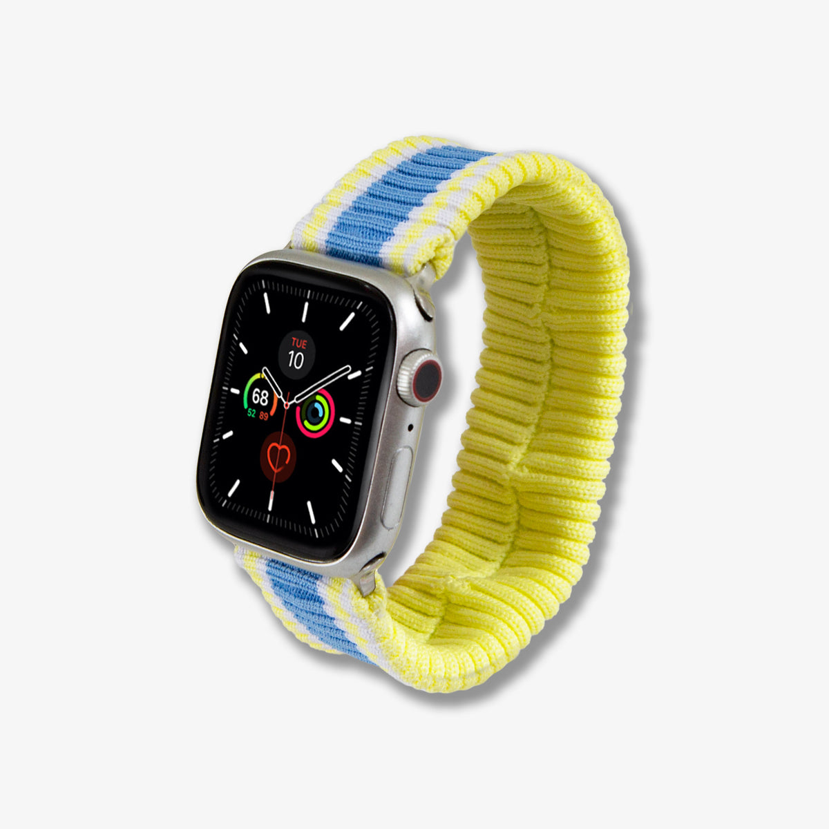 Knit Apple Watch® Band - Yellow + Blue