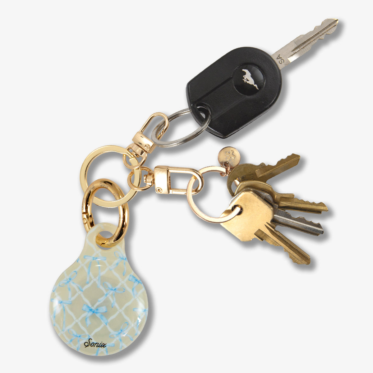 AirTag® Cover - Blue Bows