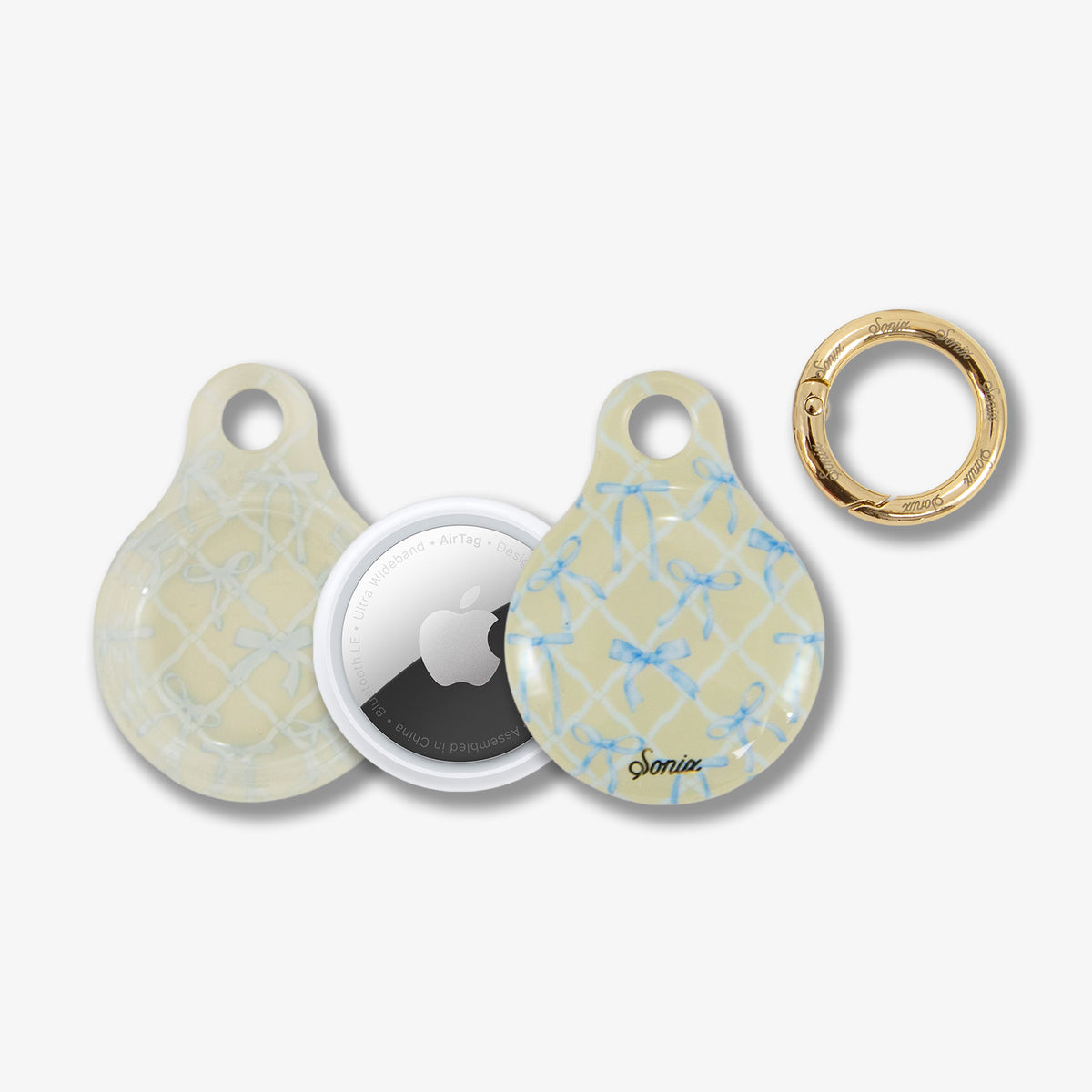 AirTag® Cover - Blue Bows