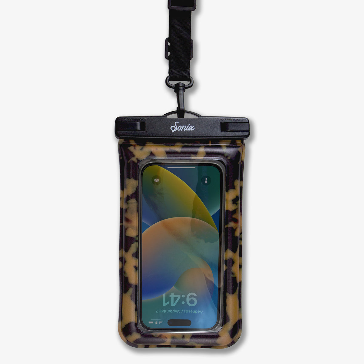 Waterproof Phone Pouch - Brown Tort