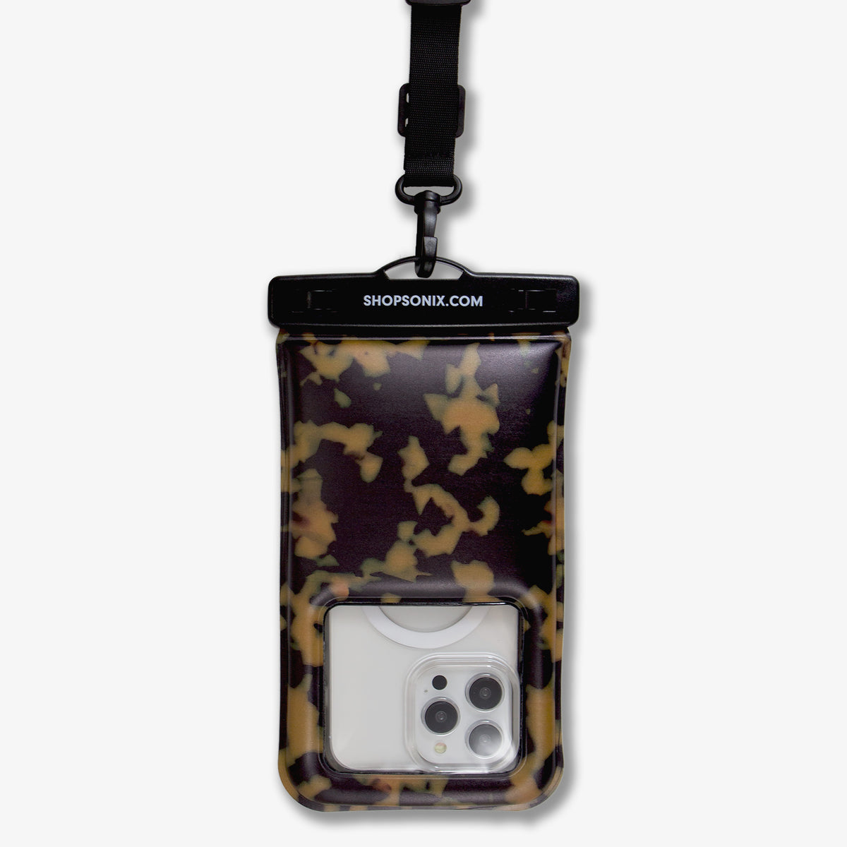 Waterproof Phone Pouch - Brown Tort