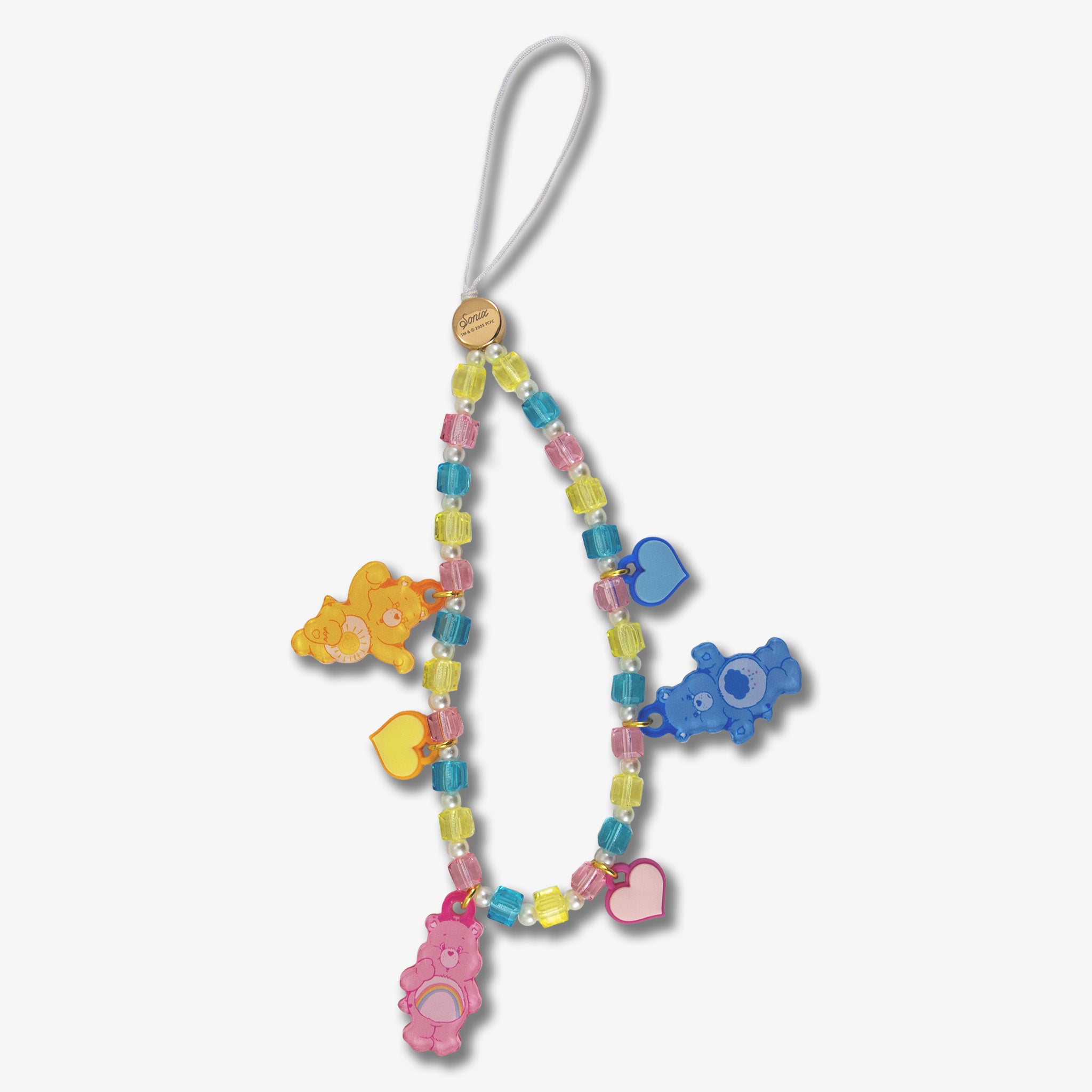 Beaded Wristlet with Charm - Care Bears™ Pastel