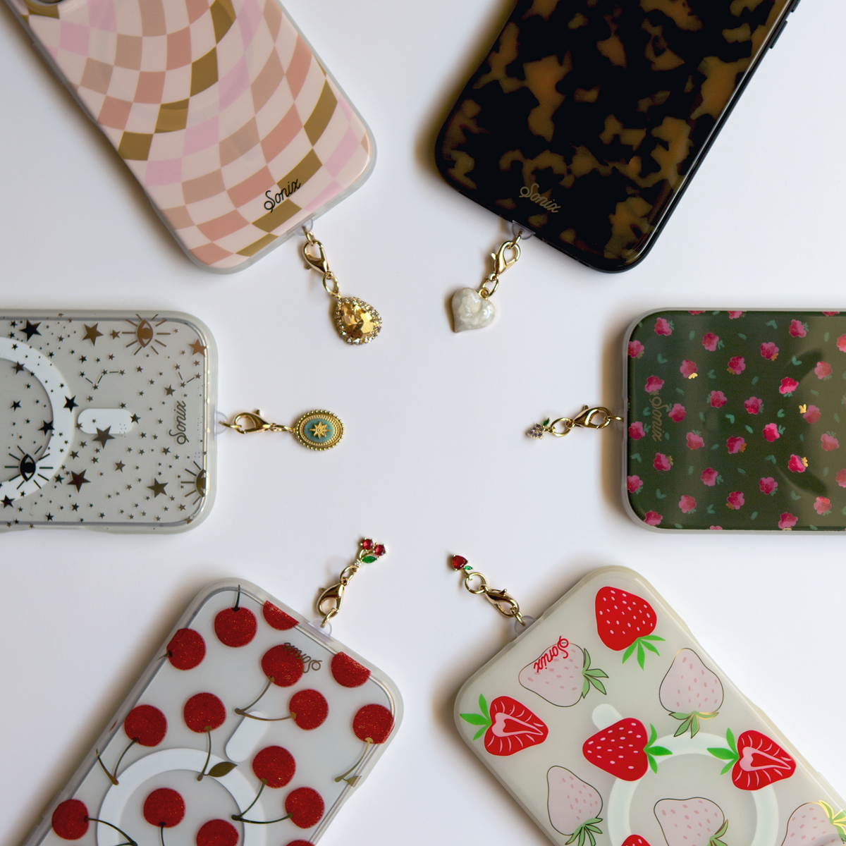 Charging Port Charms 3pk - Crystal Fruits