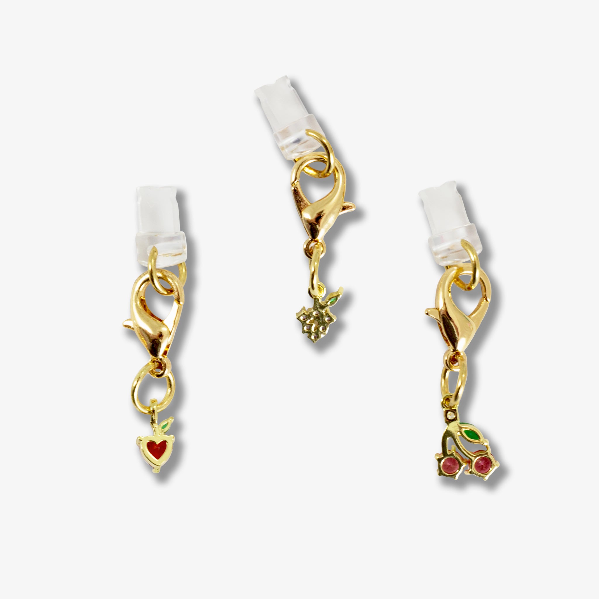 Charging Port Charms 3pk - Crystal Fruits