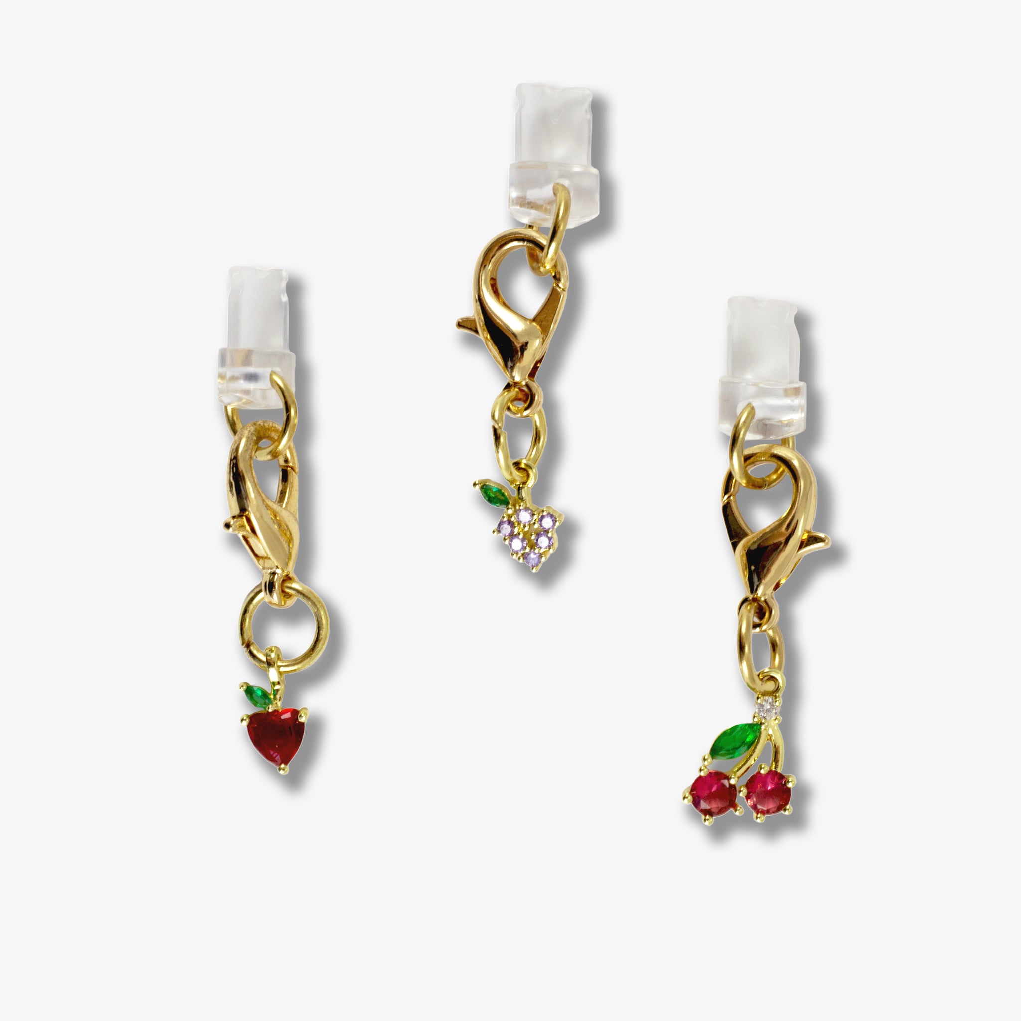 Charging Port Charms 3pk - Crystal Fruits