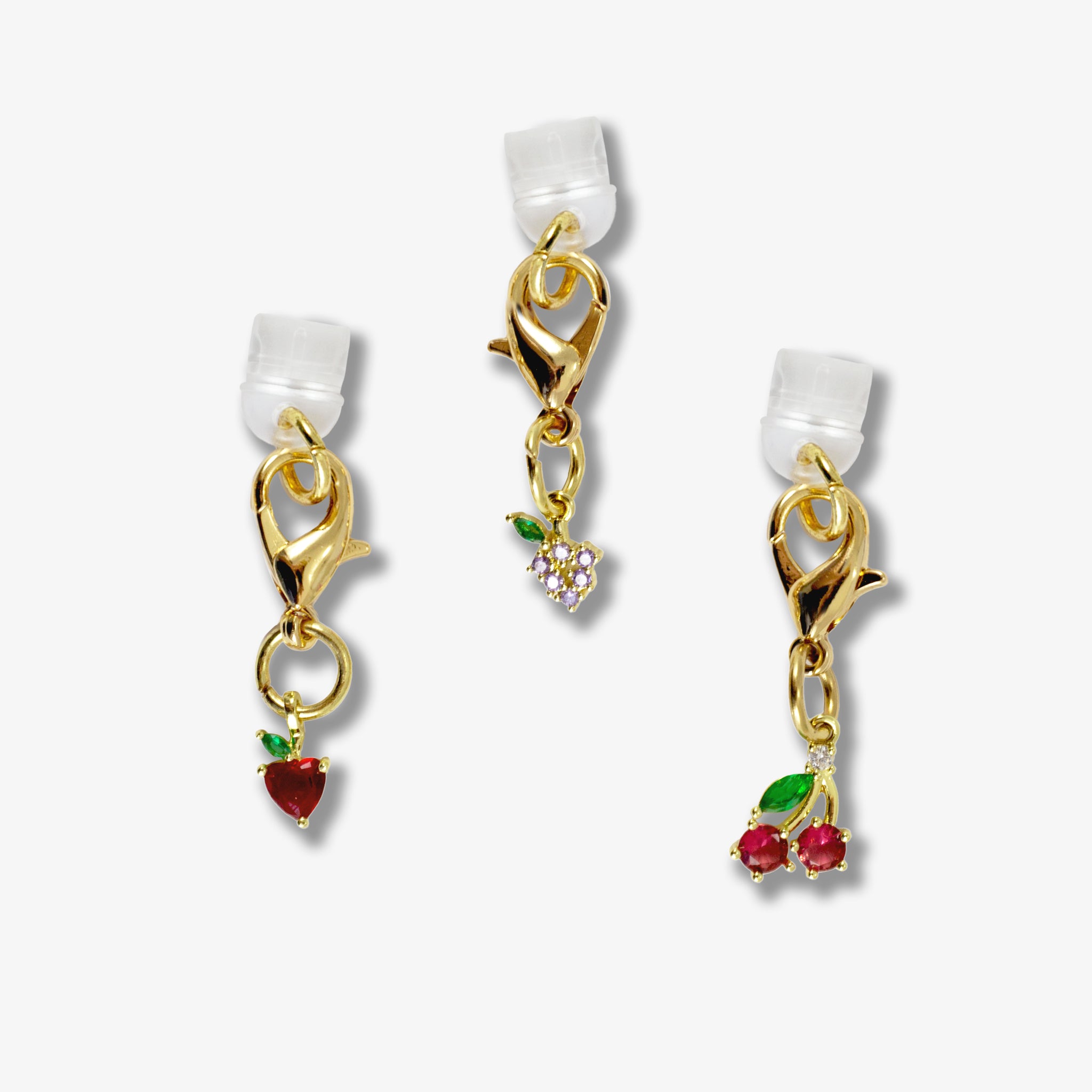 Charging Port Charms 3pk - Crystal Fruits