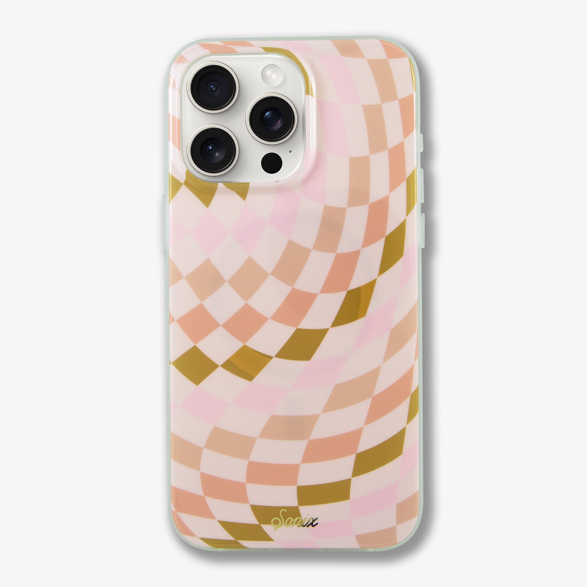 Checkered Neutrals MagSafe® Compatible iPhone Case