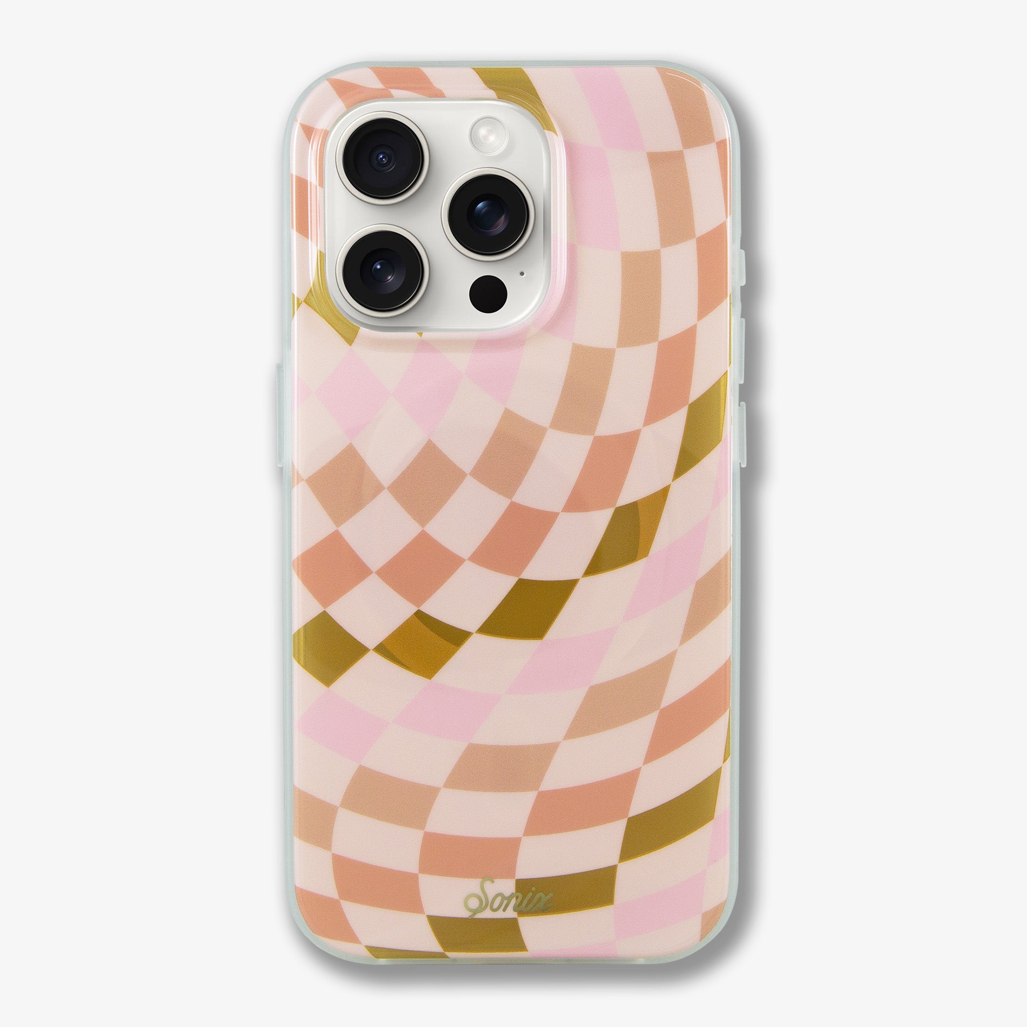 Checkered Neutrals MagSafe® Compatible iPhone Case