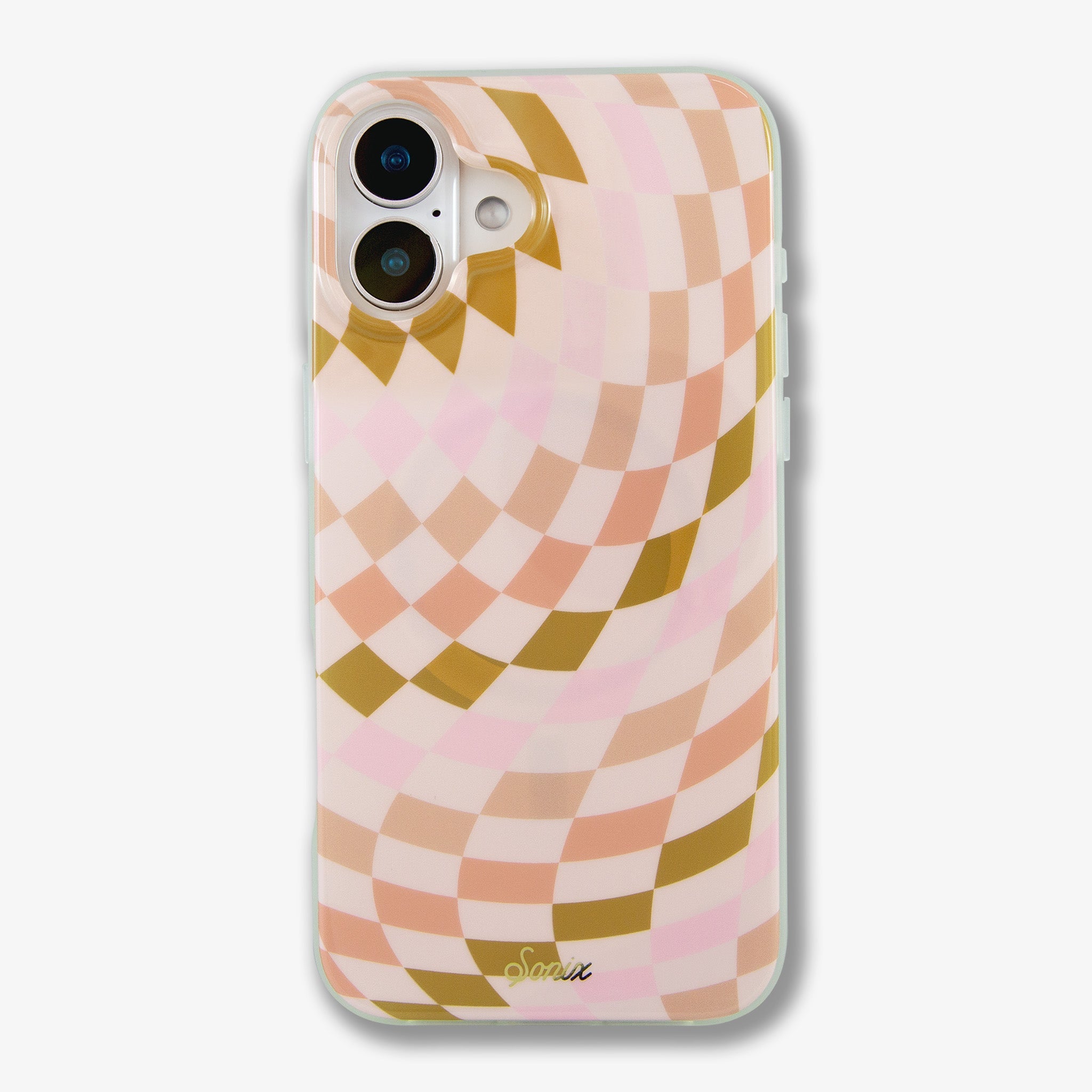 Checkered Neutrals MagSafe® Compatible iPhone Case