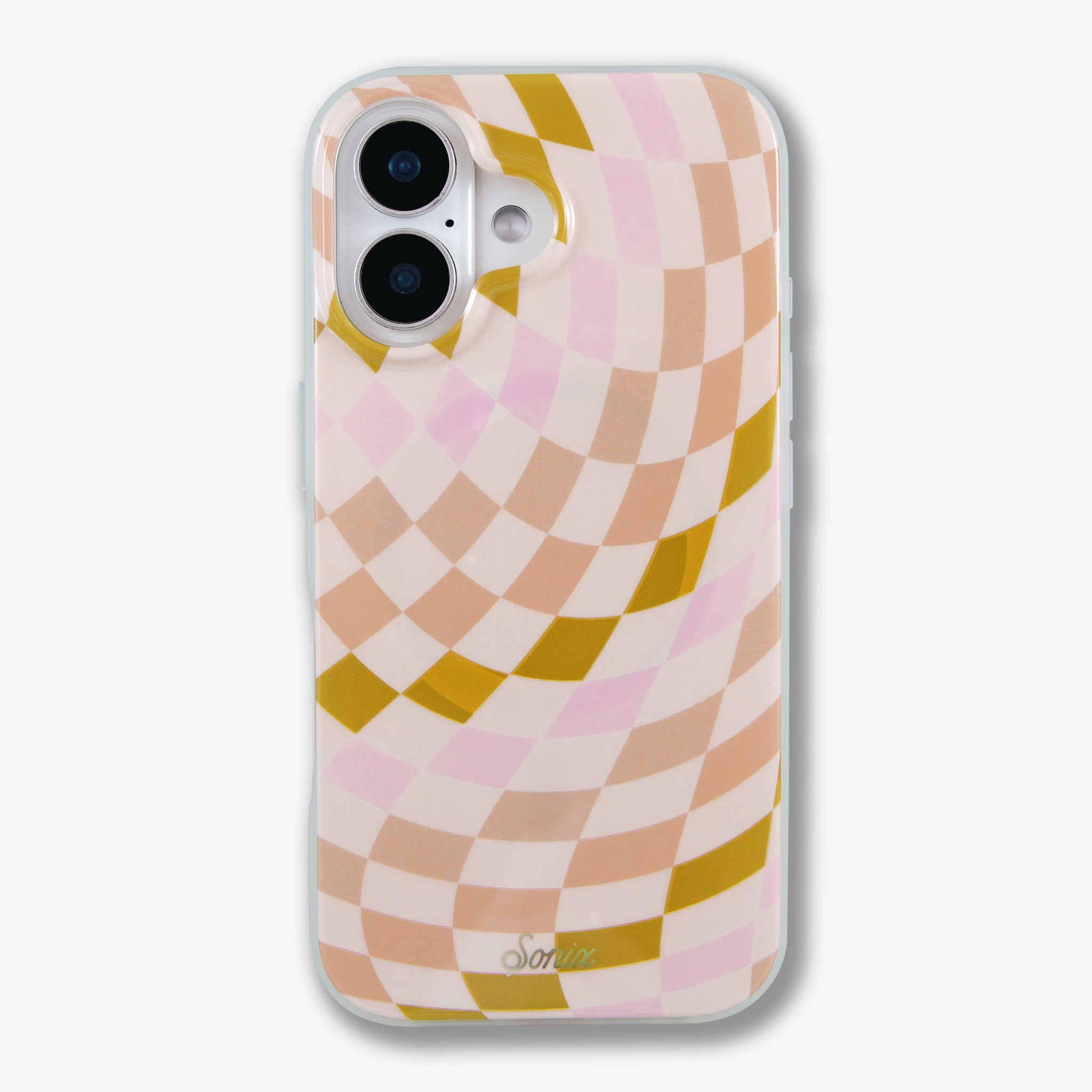 Checkered Neutrals MagSafe® Compatible iPhone Case