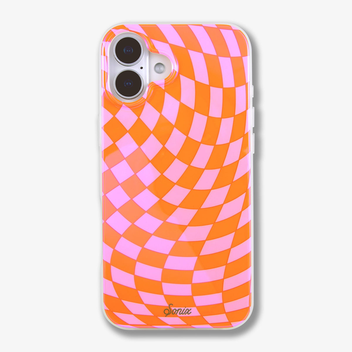 Checkmate Pink/Orange MagSafe® Compatible iPhone Case