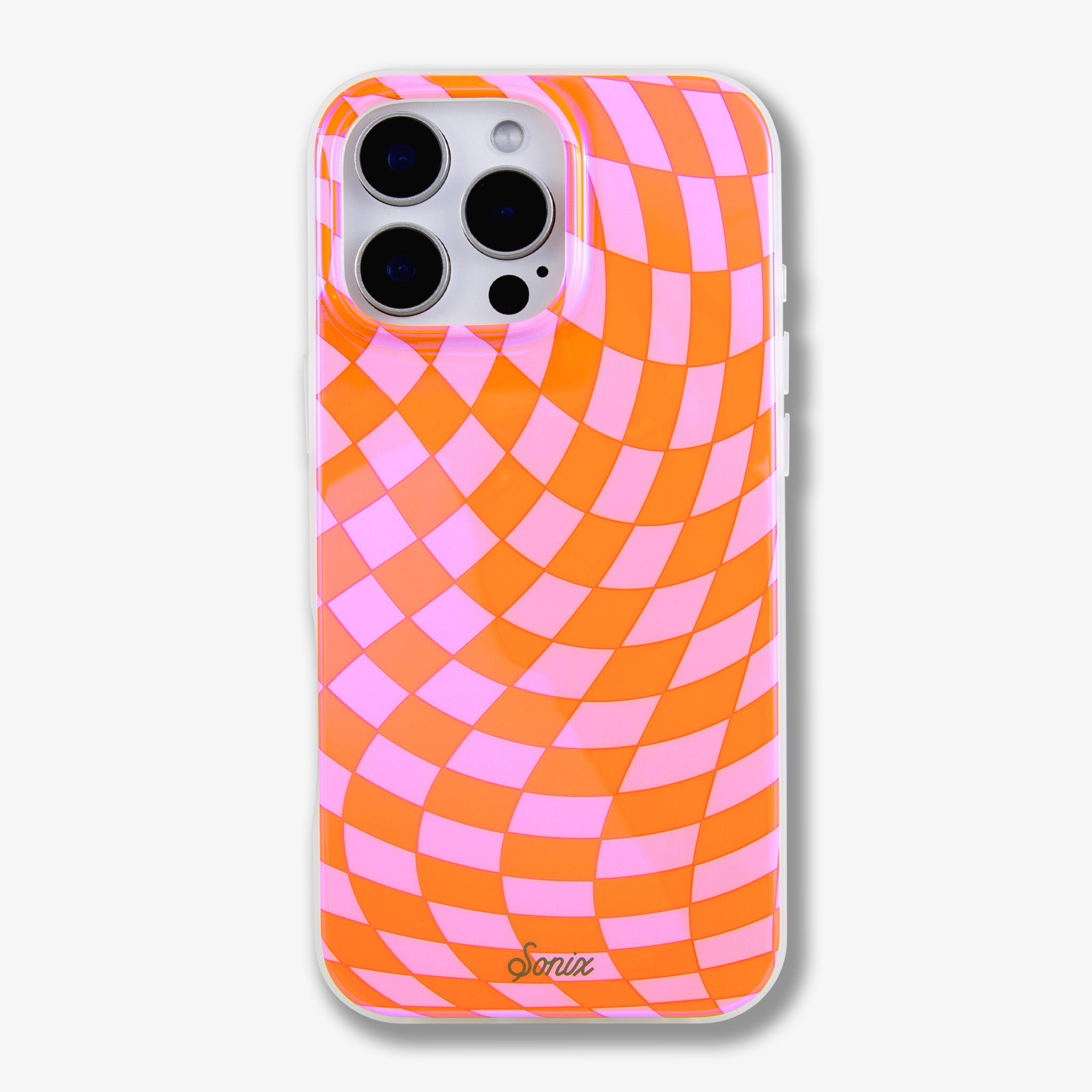 Checkmate Pink/Orange MagSafe® Compatible iPhone Case