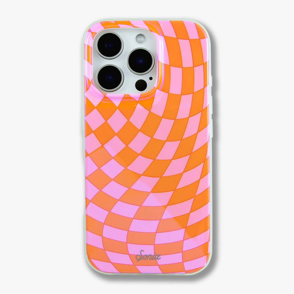 Checkmate Pink/Orange MagSafe® Compatible iPhone Case