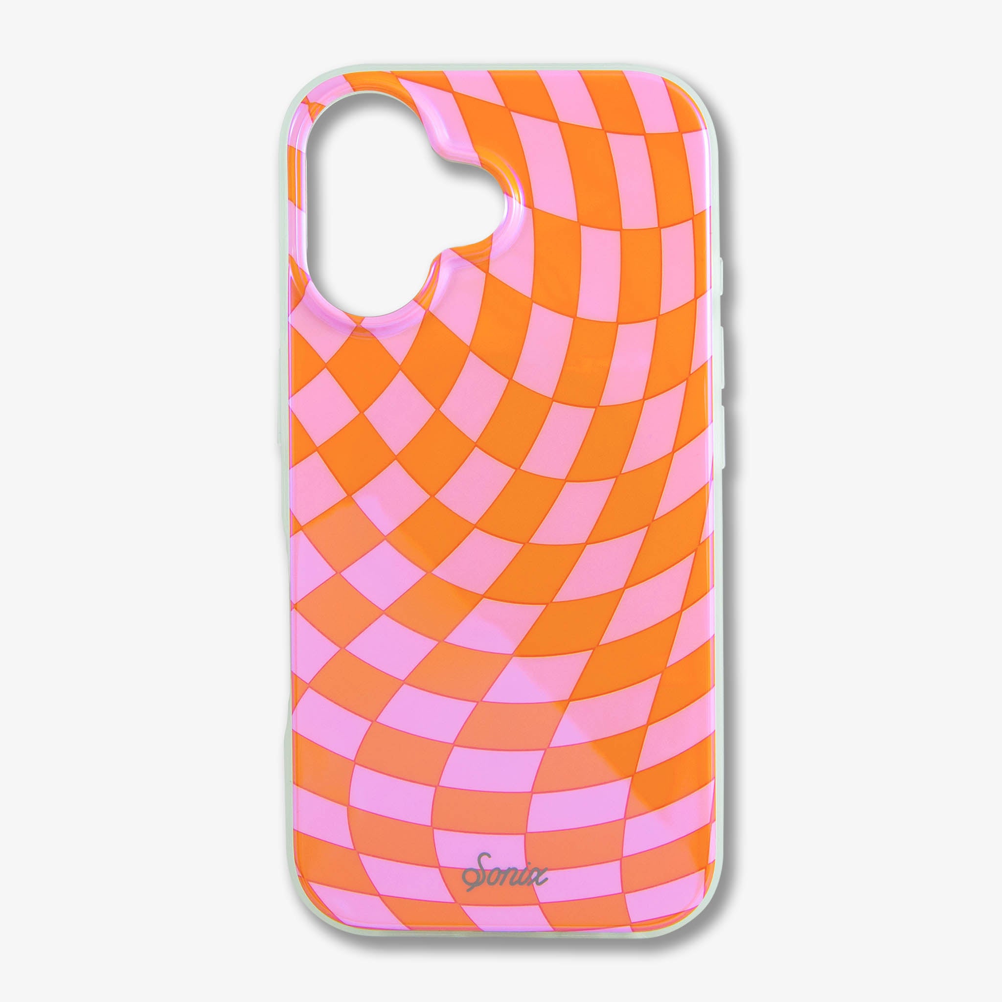 Checkmate Pink/Orange MagSafe® Compatible iPhone Case