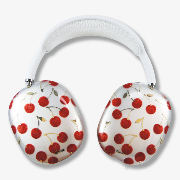 cherry　Apple AirPods Cute Apple® Airpod Max Case - Red Cherry Print - Shop Sonix