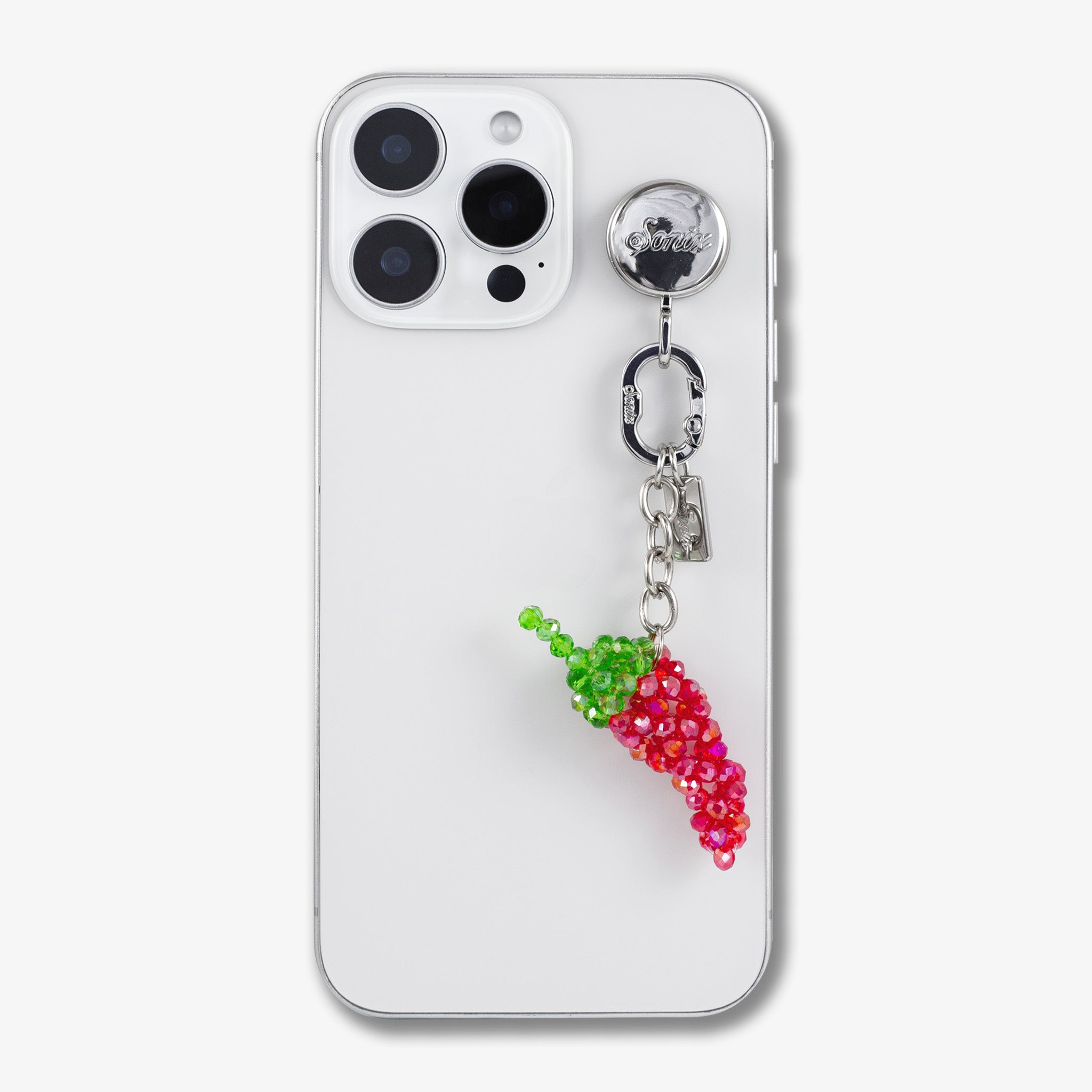 Adhesive Phone Hooks with Charms - Chili Pepper