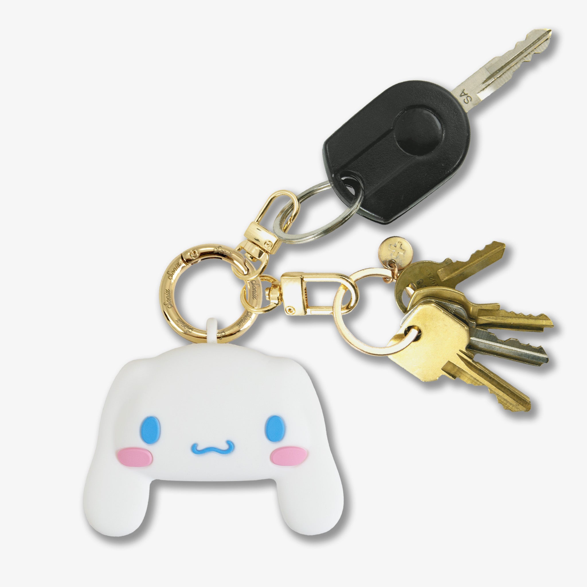 Silicone AirTag® Cover with Carabiner Keyring - Cinnamoroll™