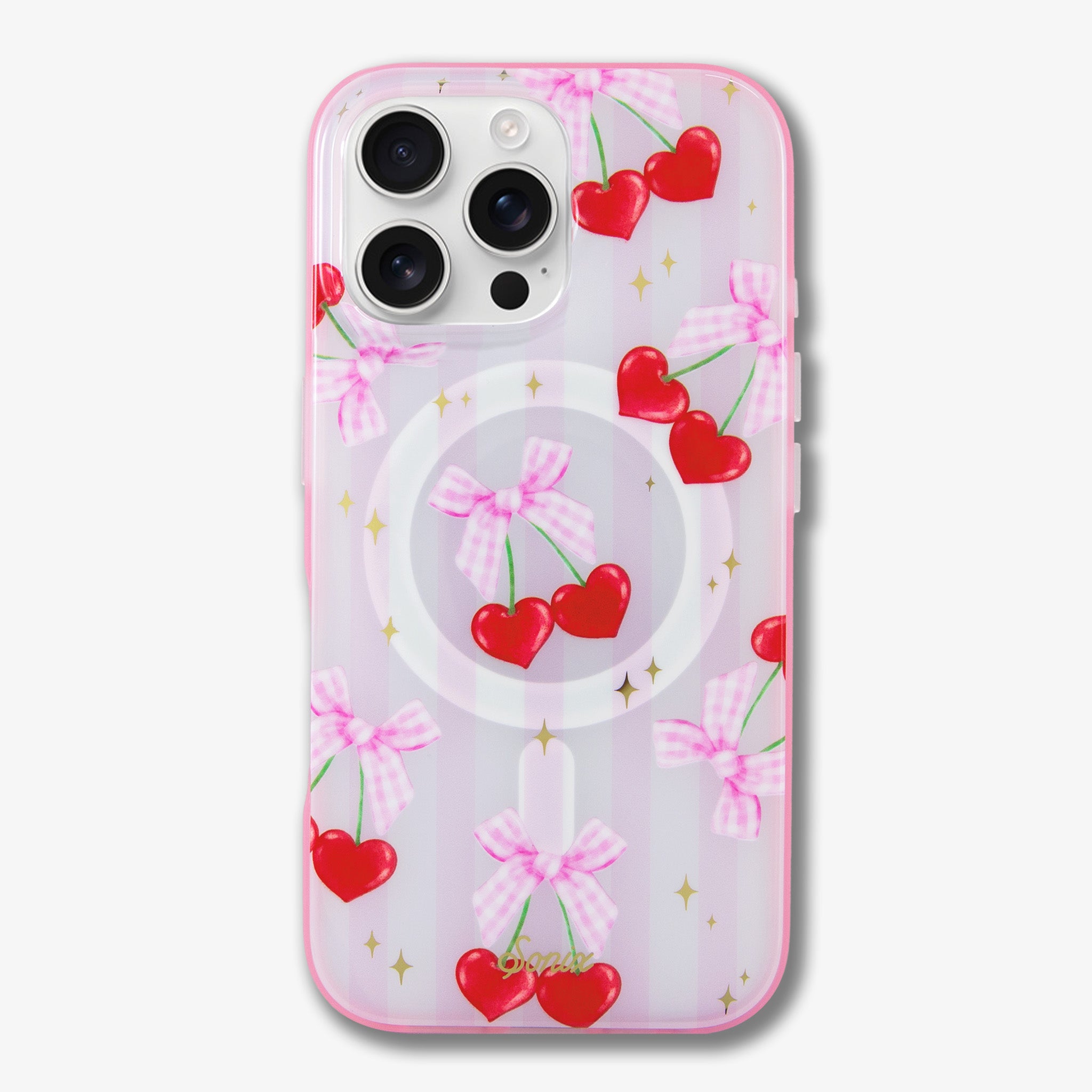 Coquette Cherries MagSafe® Compatible iPhone Case