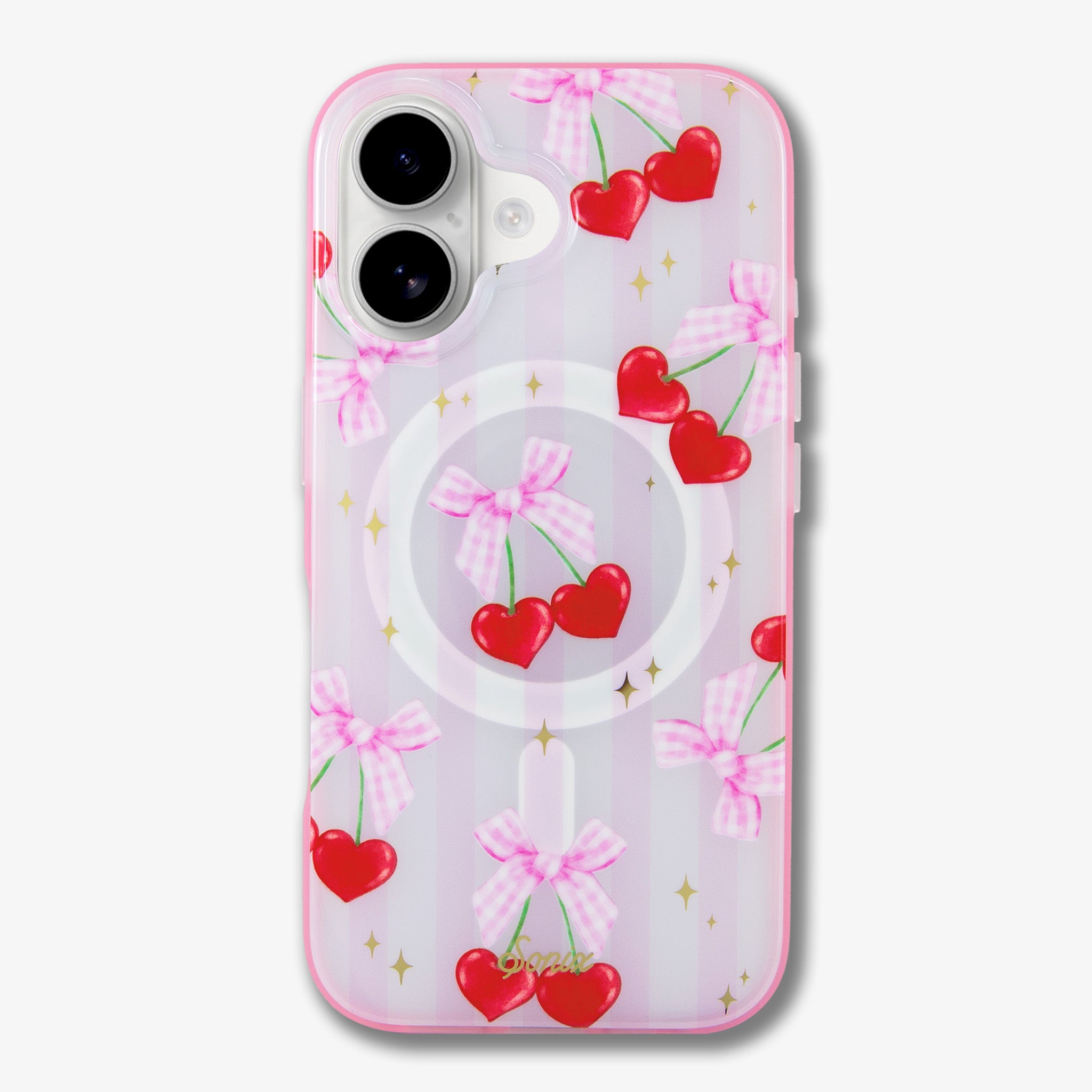 Coquette Cherries MagSafe® Compatible iPhone Case