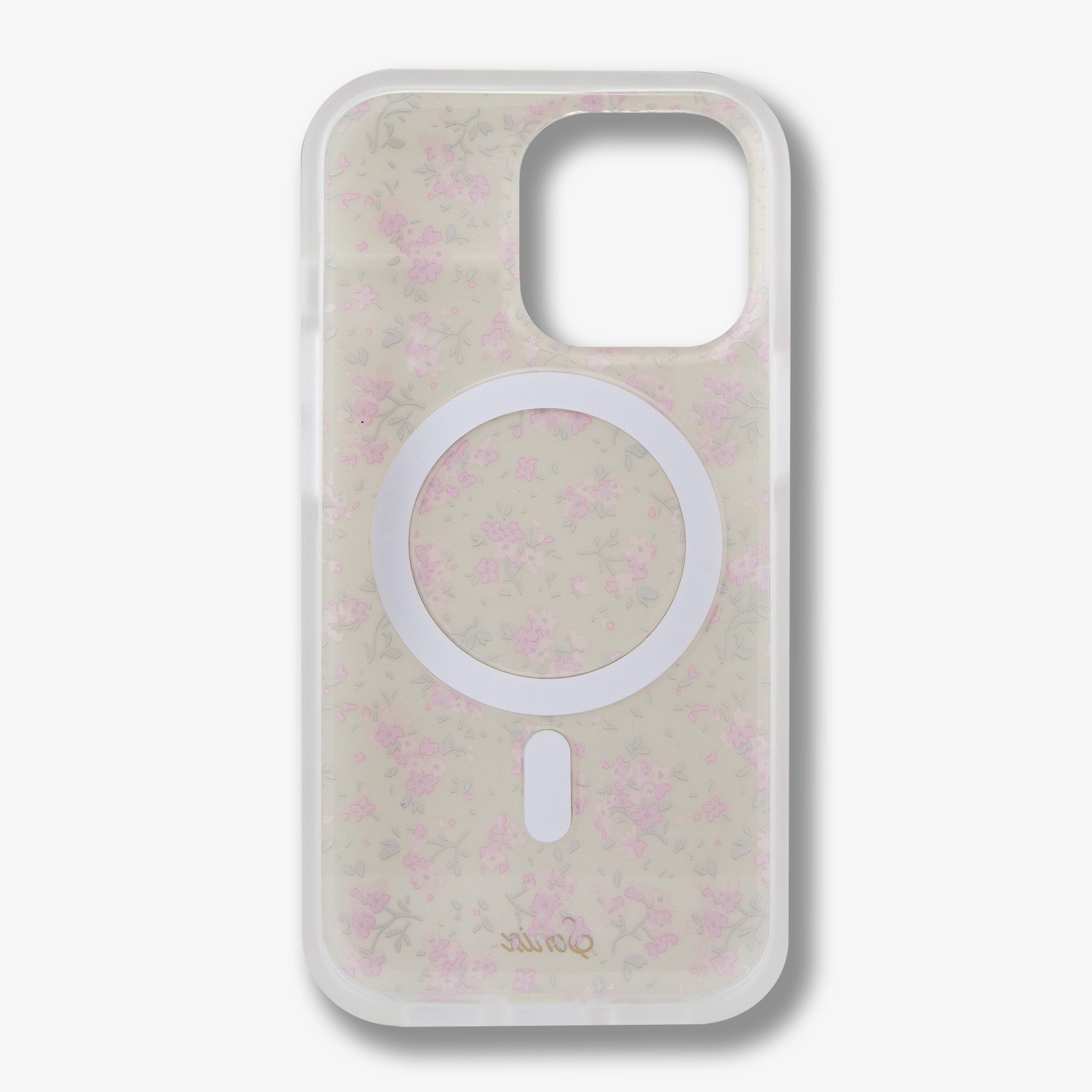 Cottage Floral Pink MagSafe® Compatible iPhone Case