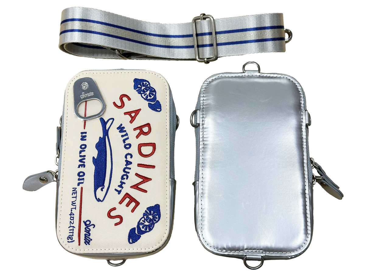 Sardines Universal Crossbody Phone Pouch - Cream