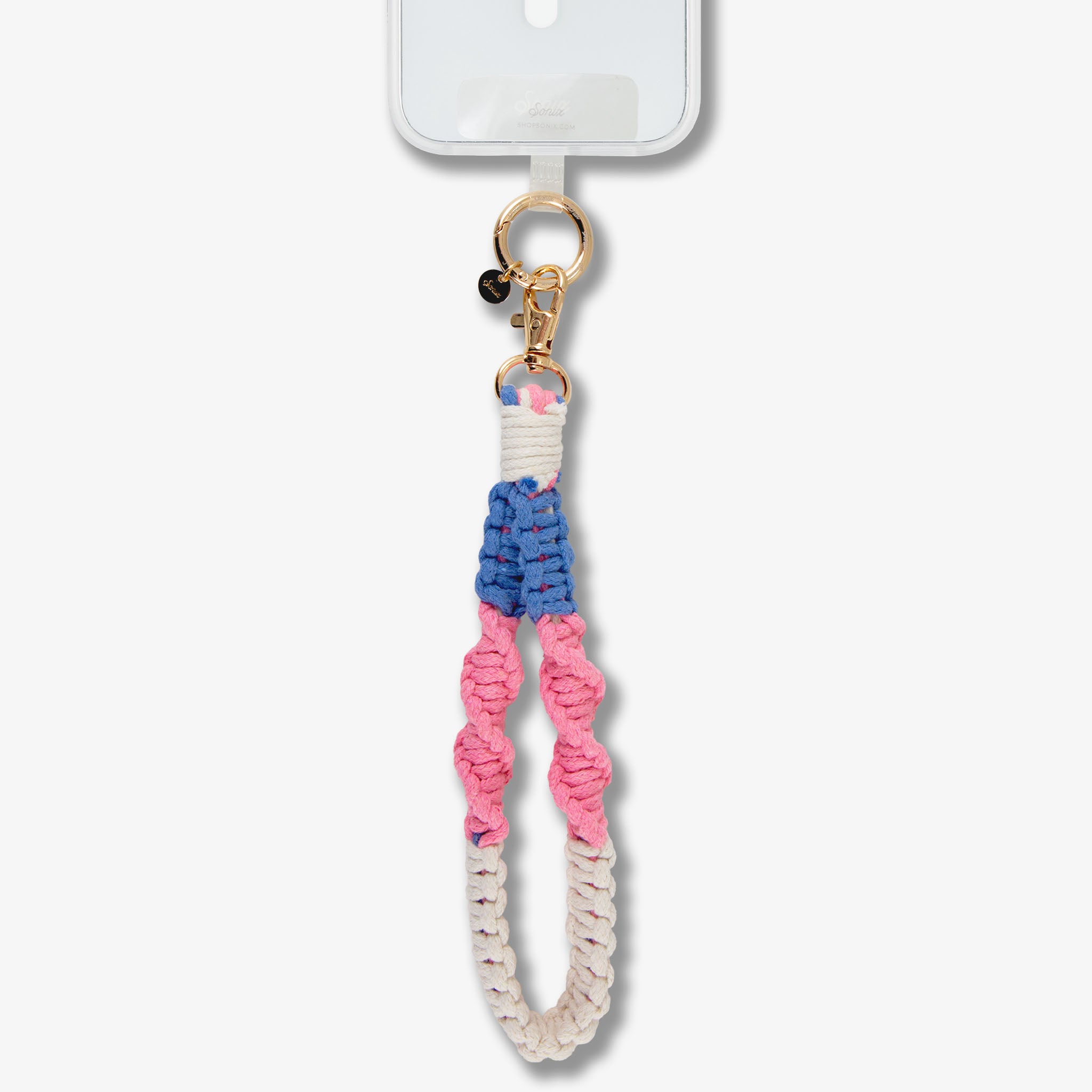 iPhoneアクセサリー Phone Crochet Twist Pink Phone Wristlet | Style Meets Function | Sonix
