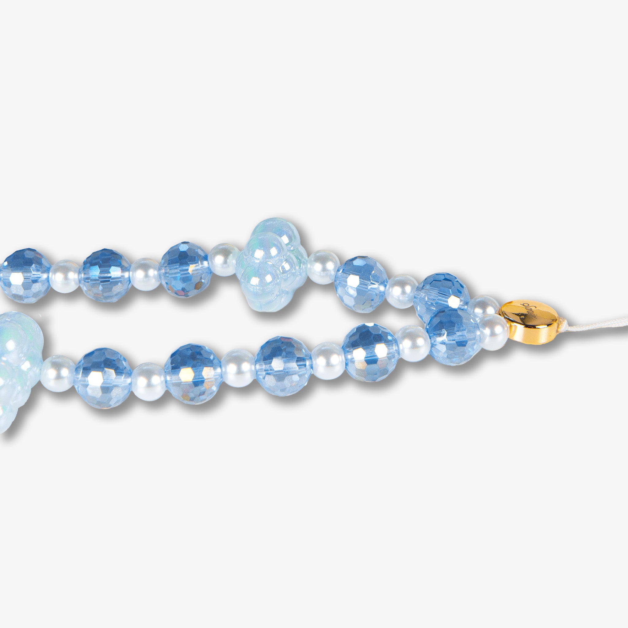 Beaded Phone Charm - Daydream Blue