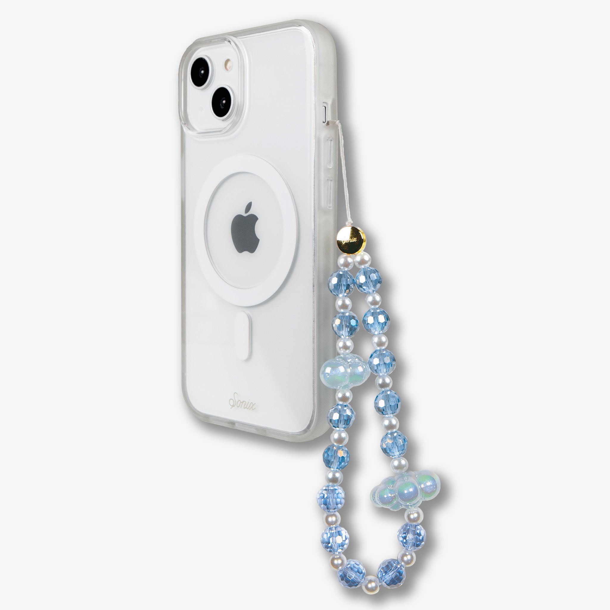 Beaded Phone Charm - Daydream Blue