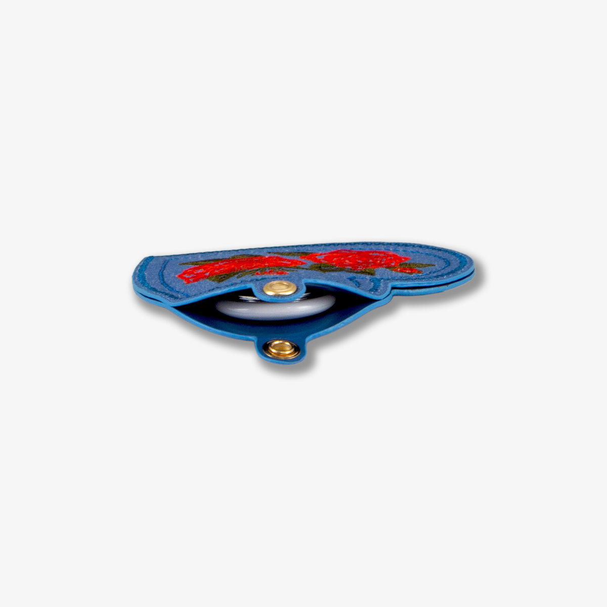 Smart Tracker Keychain - Denim Roses