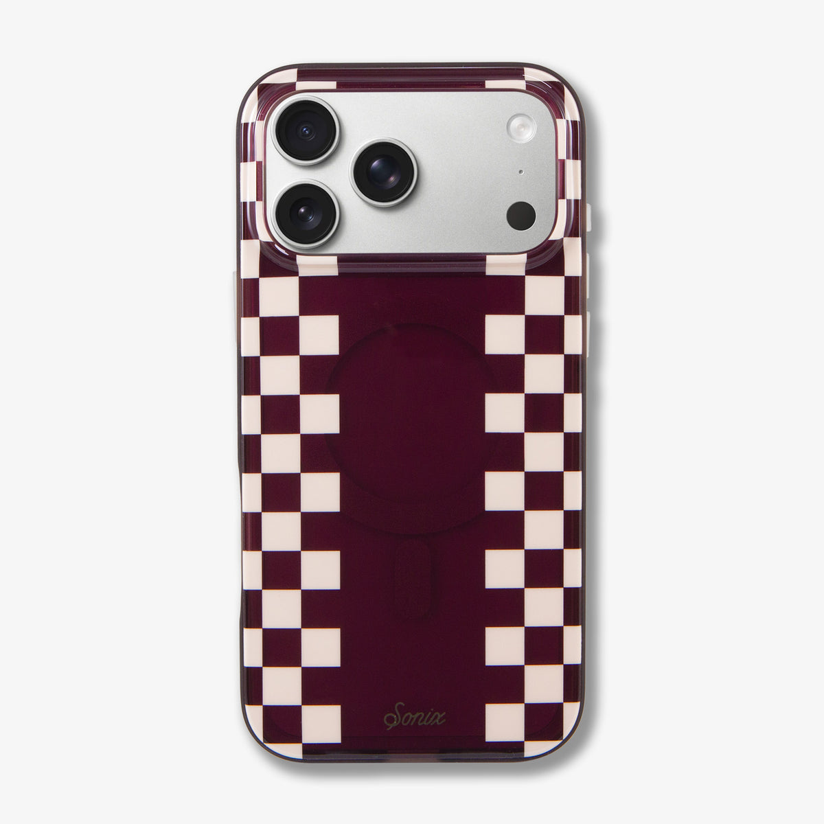Diner Check Cognac / Nude MagSafe® Compatible iPhone Case