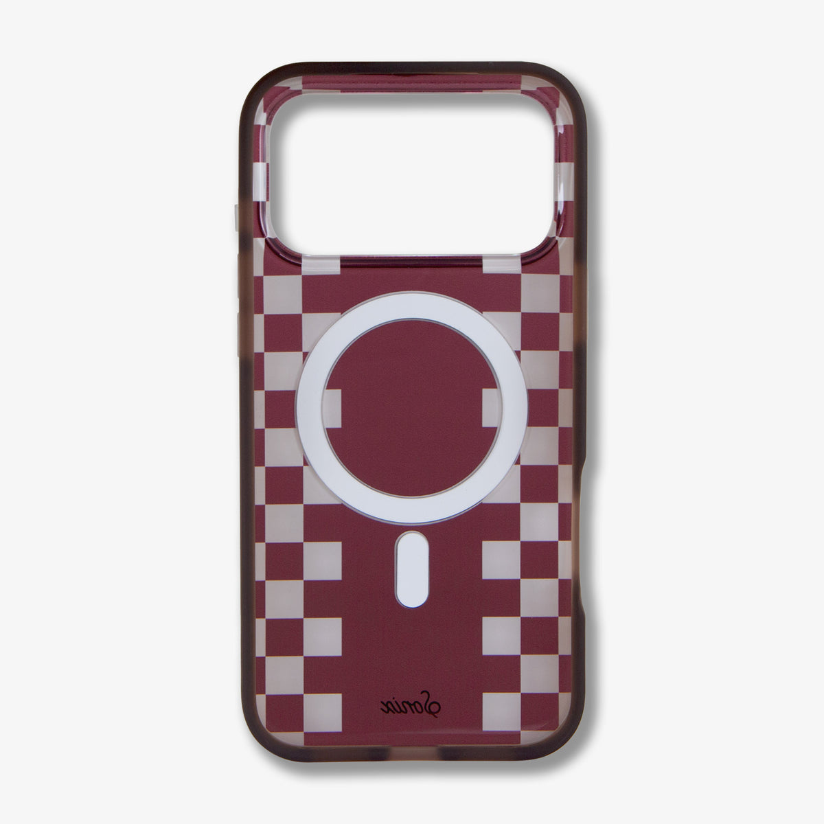 Diner Check Cognac / Nude MagSafe® Compatible iPhone Case