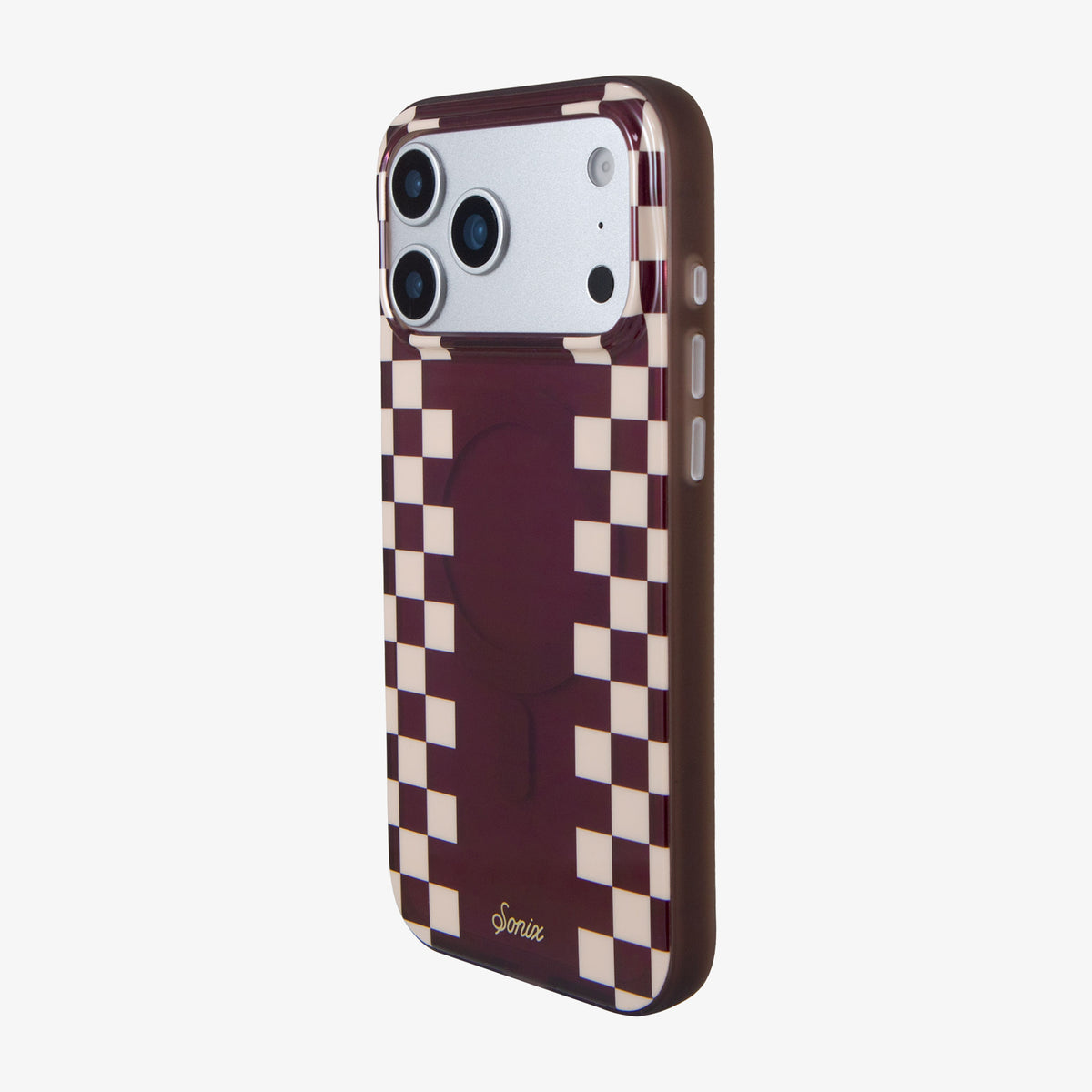 Diner Check Cognac / Nude MagSafe® Compatible iPhone Case