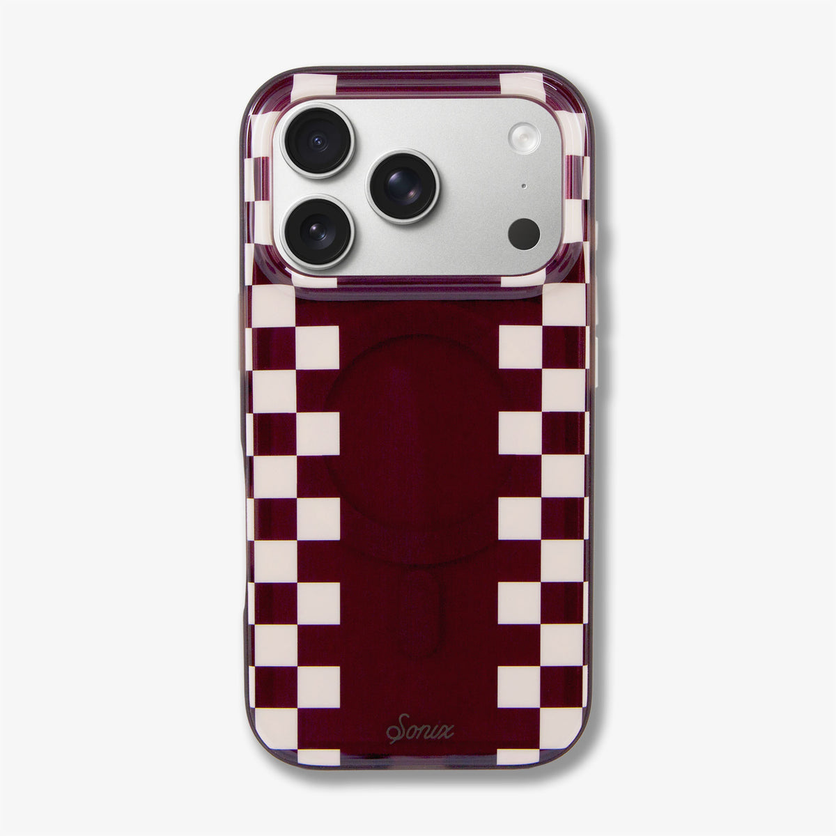 Diner Check Cognac / Nude MagSafe® Compatible iPhone Case