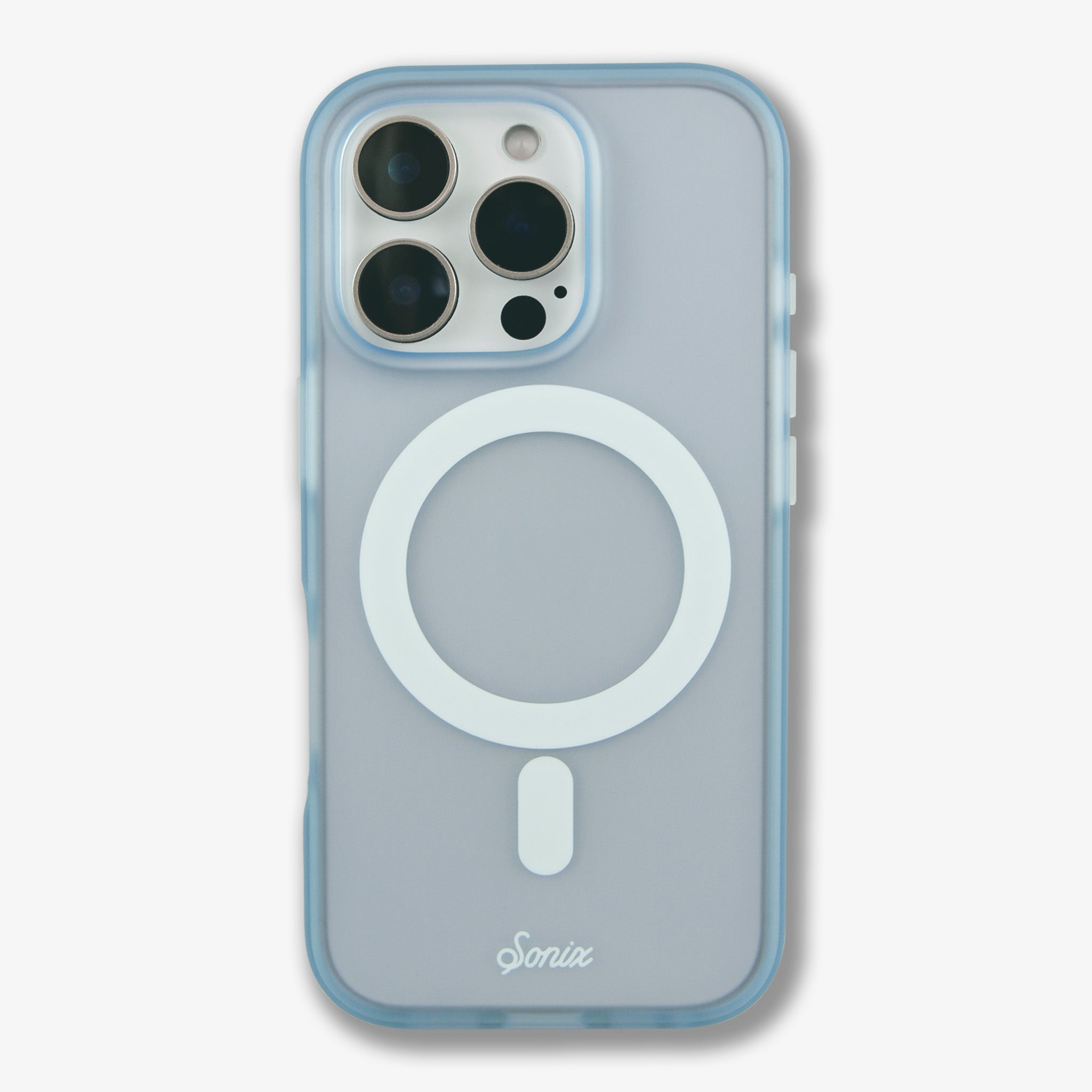 Frosted Matte MagSafe® Compatible iPhone Case - Light Blue