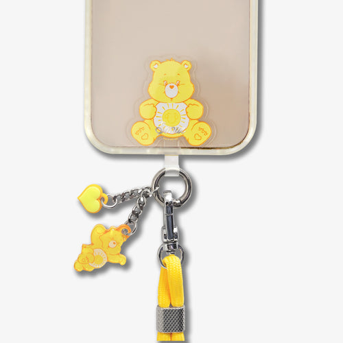 Care Bears™ Crossbody Phone Strap with Charms - Funshine Bear