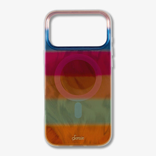 Fuzzy Sweater Stripes MagSafe® Compatible iPhone Case