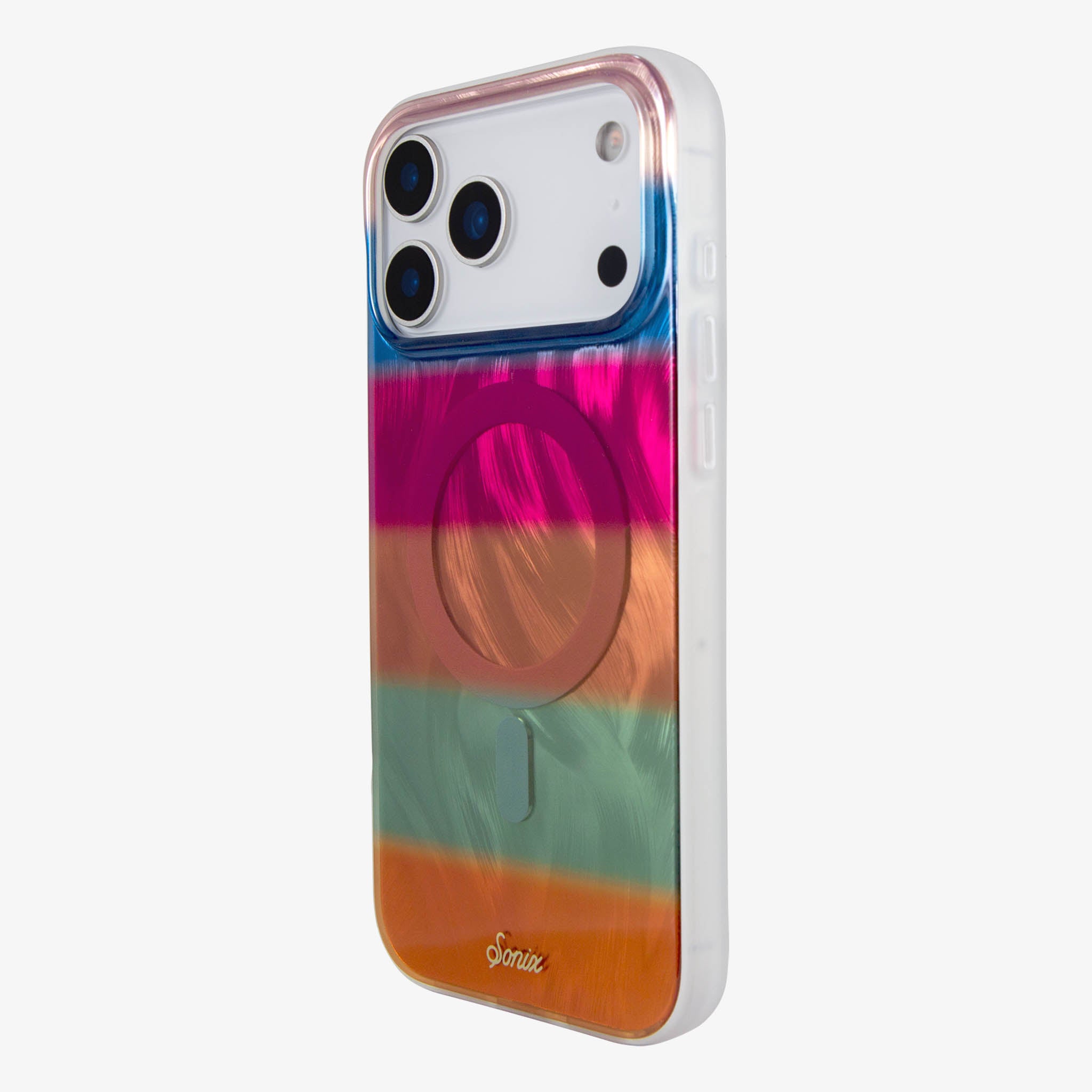 Fuzzy Sweater Stripes MagSafe® Compatible iPhone Case