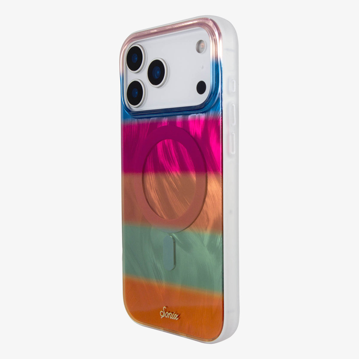 Fuzzy Sweater Stripes MagSafe® Compatible iPhone Case