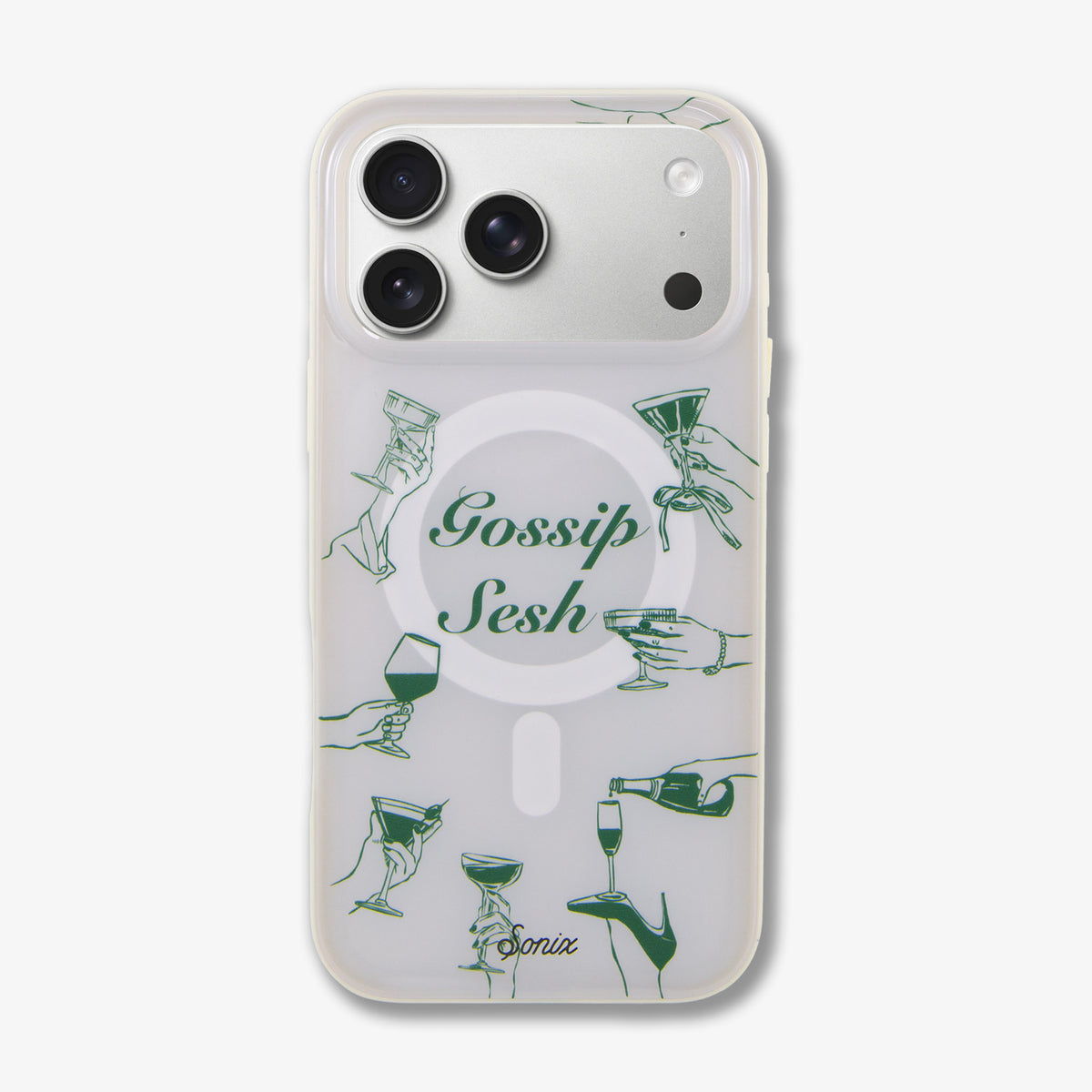 Gossip Sesh Beige MagSafe® Compatible iPhone Case