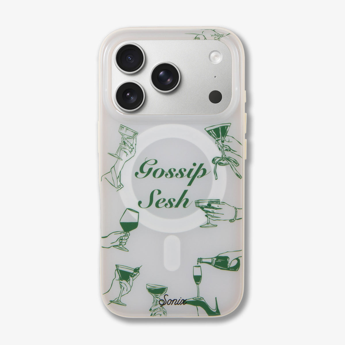Gossip Sesh Beige MagSafe® Compatible iPhone Case