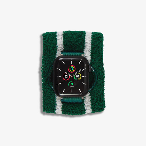 Apple Watch® Sportband - Green / White Stripe