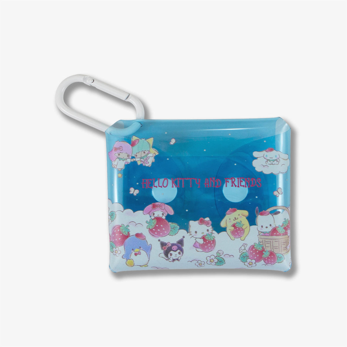 Hello Kitty® and Friends Strawberries Transparent Earbud Pouch