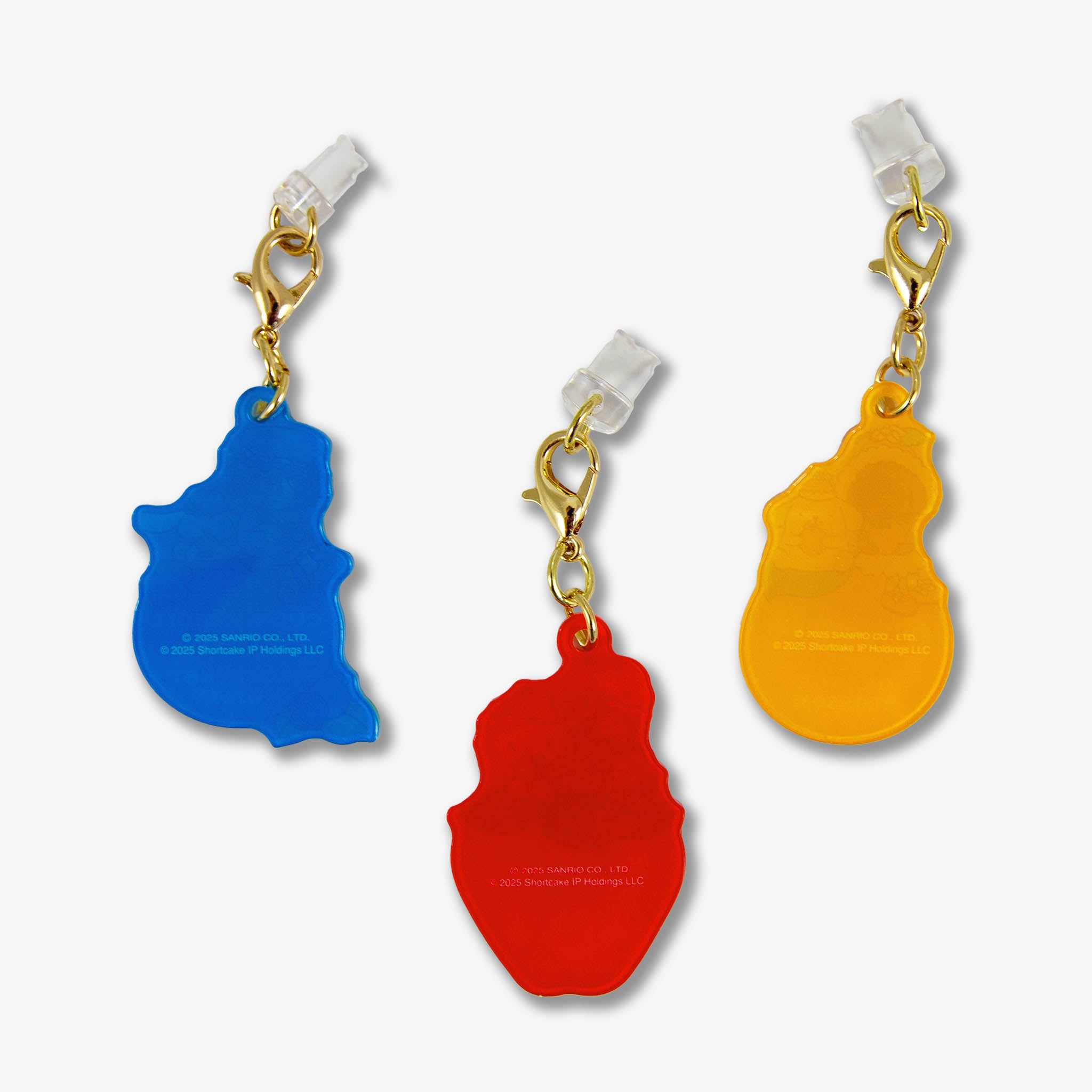 Hello Kitty® & Friends x Strawberry Shortcake™ Charging Port Charms - 3pk Group 1